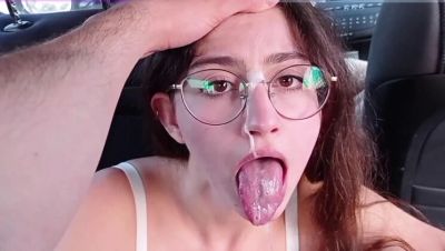 Shanaxnow and Alfxnow Best Blowjob Compilation - Amateur Brunette Teen with Glasses Takes Dick Deep, Swallows Cum - veryfreeporn.com - Spain
