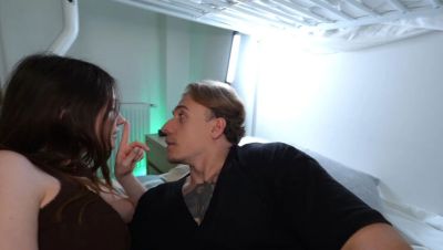 Horny Stepdaughter Wants Fucking Too! Dirty MILF Joins Tiny Teen for Hard Threesome in Hostel - porntry.com - Russia