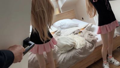 Skinny stepsister gets tight pussy fucked before school - porntry.com