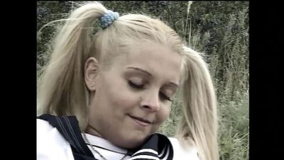 Young Blonde Teen Gina Pearl Gives Blowjob and Rides Cowgirl Outdoors Until Cum on Tits - porntry.com