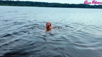 Red Hair - Russian Goddess QueenEkatirin Fucks Hard by the River - porntry.com - Russia