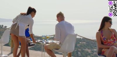 Brunette female gives him spunk in mouth - ah-me.com