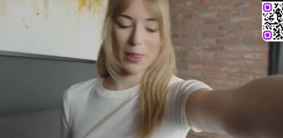 Sexy blond teacher gives student a deep blowjob - ah-me.com