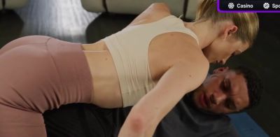 Nymph - Fit platinum-blonde yoga milf gives him a deep blowjob - ah-me.com