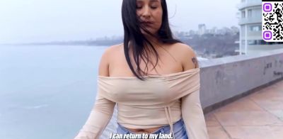 Curvy latina with flowing dark hair offers her huge rump for a naughty lovemaking session with giant dick - ah-me.com