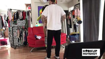 Bryan Gozzling - BTS: Curvy Black Babe Ariana Aimes Teased and Undressed Backstage - xxxfiles.com - Britain