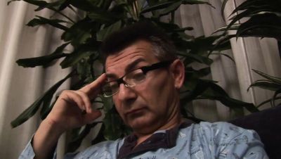 Hot blonde teen sucks old man cock and swallows cum - porntry.com - Italy