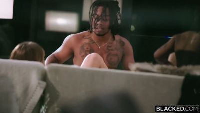 Naomi Swann - Naomi Swann Fucks Big Black Cock While Neighbor Watches - porntry.com - Britain
