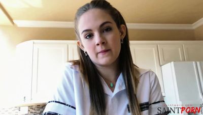 Devon Green in School Uniform Gets Deep Blowjob from Old Stepdad - porntry.com - Britain