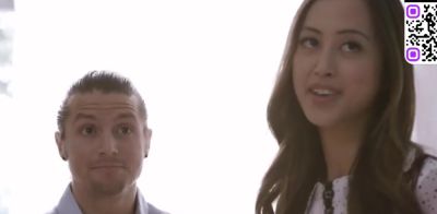 Nymph - Interracial paramour gives smallish Asian woman a super-hot cascading creampie inwards her bedroom - ah-me.com