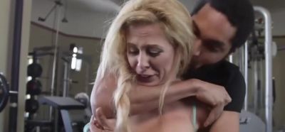 Cherie Deville - Cherie DeVille Gym Bondage Caning - inxxx.com