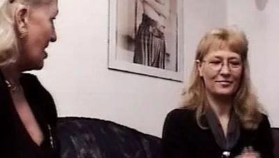 German Blonde MILF Drains Cock in Hardcore Threesome - porntry.com - Germany