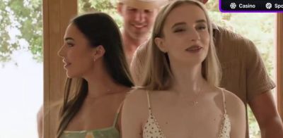 Nymph - Blonde girl gives him a steaming blowjob - ah-me.com