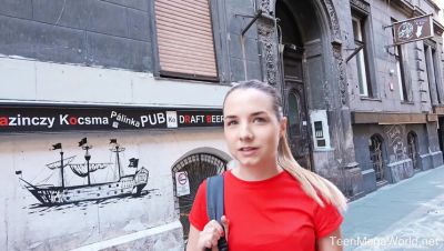 Kristof Cale - Hot Teen Mona Blue Gets Camera Blowjob and Cum in Mouth - xxxfiles.com - Britain