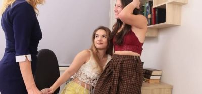 Mature Stepmom Tati Bali Has a Lesbian Threesome With Her Stepdaughter and Her Best Friend - inxxx.com
