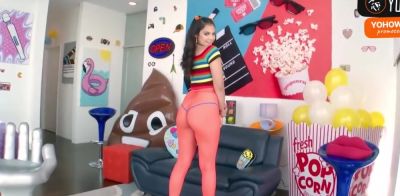 Busty brunette with fat orbs gets a gigantic spear in her donk for very first time anal - ah-me.com