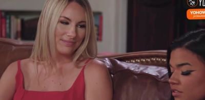 Busty stepmom gives her fur covered teenager facesitting pleasure - ah-me.com