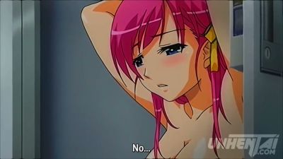 Blue-haired college girl takes a cumshot to the mouth and face in uncensored anime style - yesvids.com - Japan