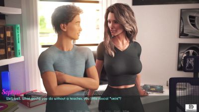 Animated wife and stepmother rejects young admirer in digital betrayal scene - yesvids.com