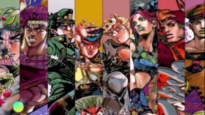 Compilation of JoJo's Bizarre Adventure anime art and digital interfaces - yesvids.com